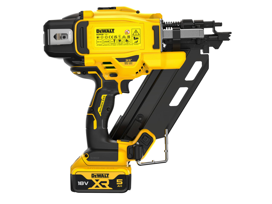Dewalt Power Tools Dewalt DCN930P2GB 18V XR Framing Nailer with 2 × 5.0Ah Batteries