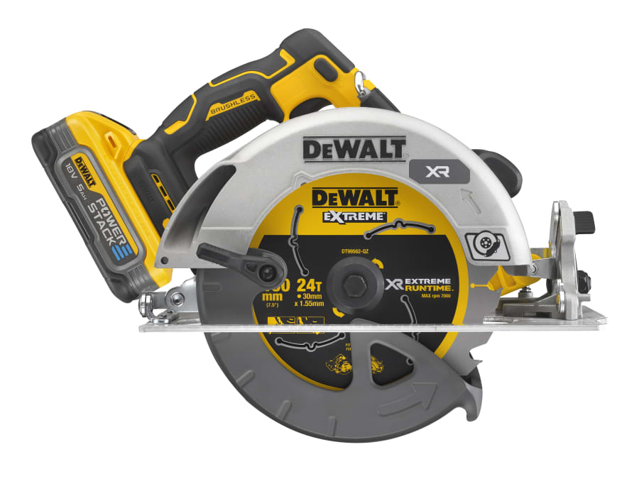 Dewalt Power Tools Dewalt DCS573H2TGB 18V XR Circular Saw 190mm with 2 × 5.0Ah Batteries