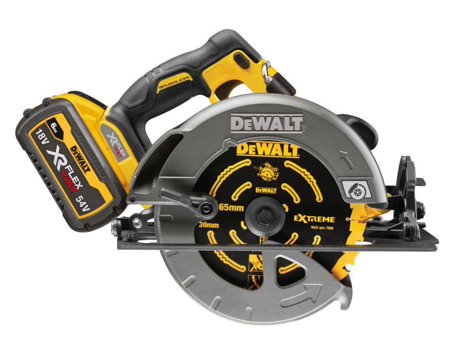 Dewalt Power Tools Dewalt DCS578T2GB 54V XR FlexVolt Circular Saw 190mm with 2 × 2.0Ah