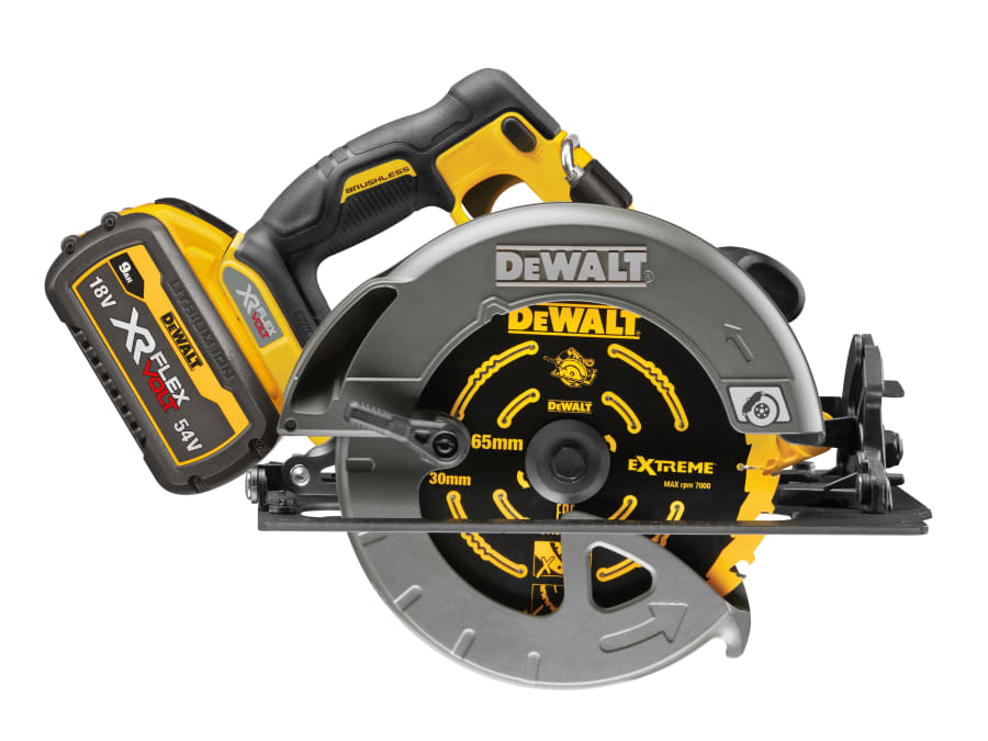 Dewalt Power Tools Dewalt DCS578X2GB 54V XR FlexVolt Circular Saw 190mm with 2 × 3.0Ah