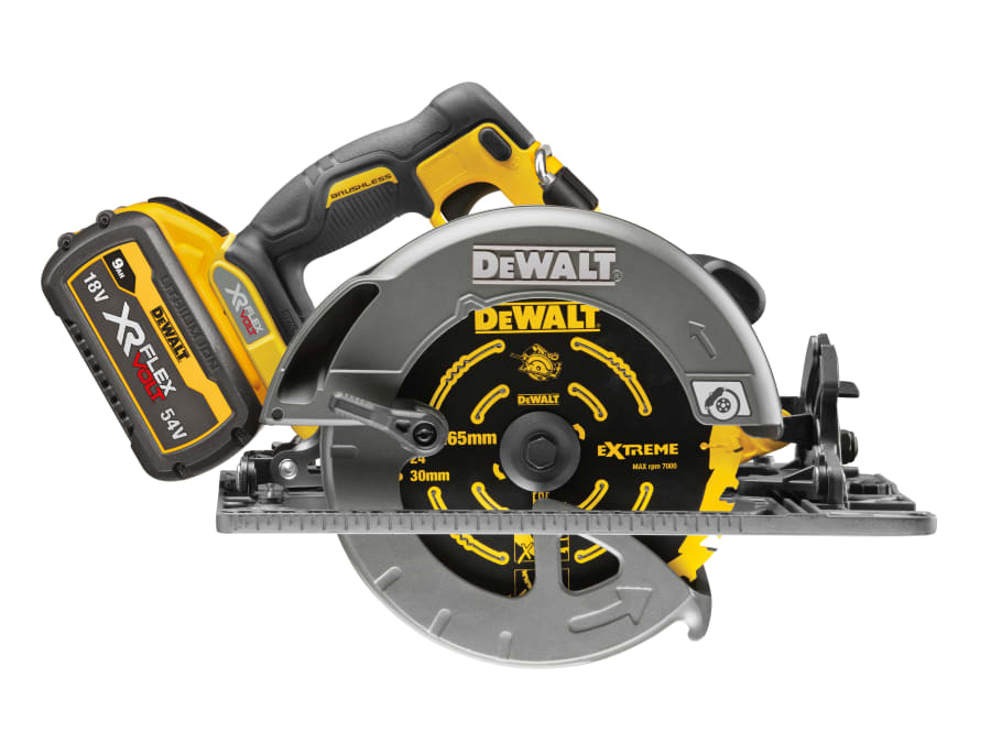 Dewalt Power Tools Dewalt DCS579X2GB 54V XR FlexVolt Circular Saw 190mm with 2 × 9.0Ah