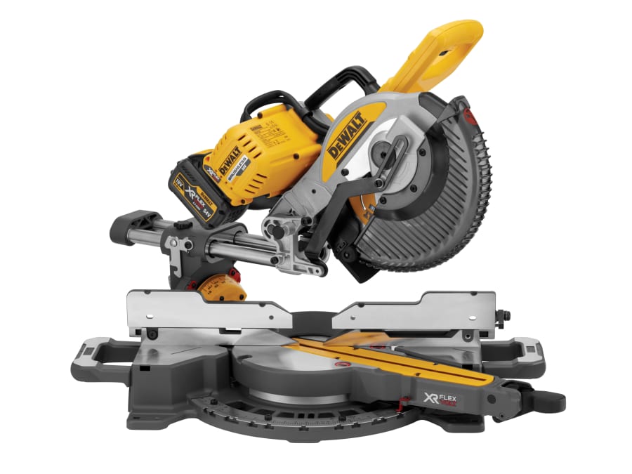 Dewalt Power Tools Dewalt DCS727T2GB 54V XR FlexVolt Slide Mitre Saw 250mm with 2 × 2.0Ah