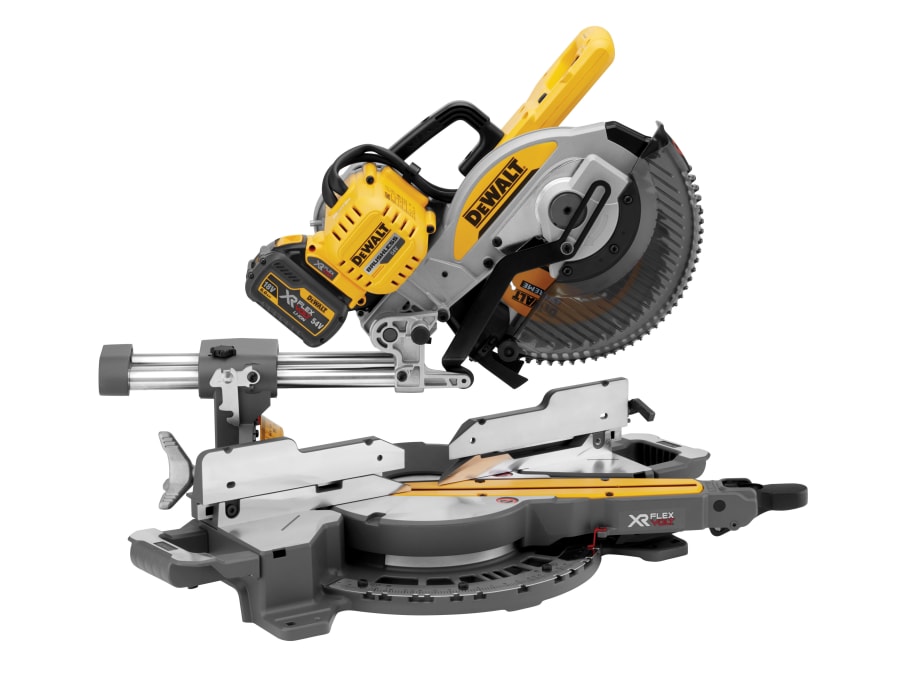 Dewalt Power Tools Dewalt DCS727T2GB 54V XR FlexVolt Slide Mitre Saw 250mm with 2 × 2.0Ah