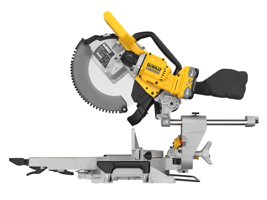 Dewalt Power Tools Dewalt DCS782XW2GB 18V XR Mitre Saw 305mm with 2 × 8.0Ah Batteries