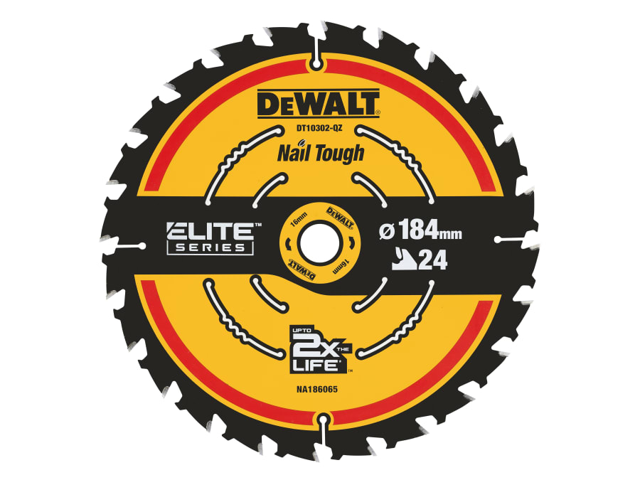 Dewalt DT10302QZ 184 × 16mm × 24T Circular Saw Blade