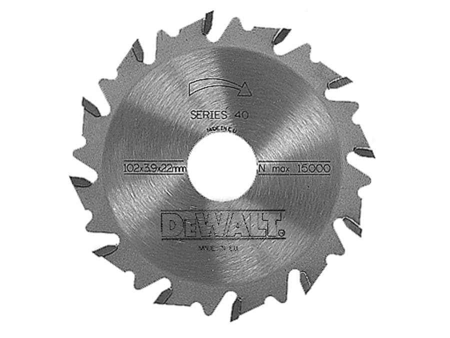Dewalt Power Tools Dewalt DT1306QZ 102mm x 22mm x 12 Tooth Biscuit Jointer Blade