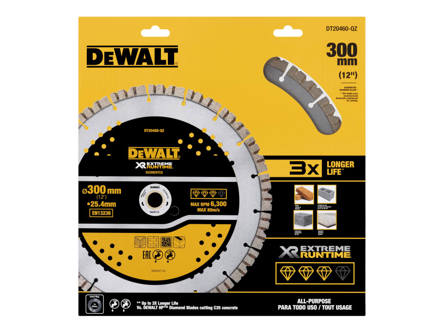Dewalt Power Tools Dewalt DT20460QZ 305 x 25.4mm All Purpose Diamond Wheel