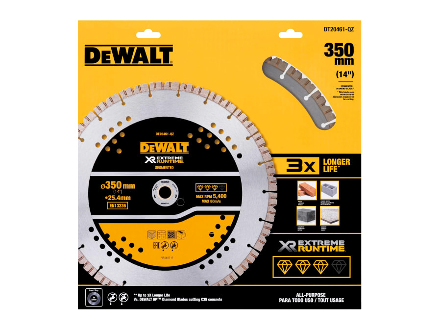 Dewalt Power Tools Dewalt DT20461QZ 355 x 25.4mm All Purpose Diamond Wheel