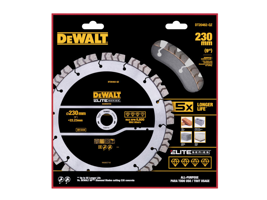 Dewalt DT20462QZ 230mm All Purpose Diamond Segmented Wheel