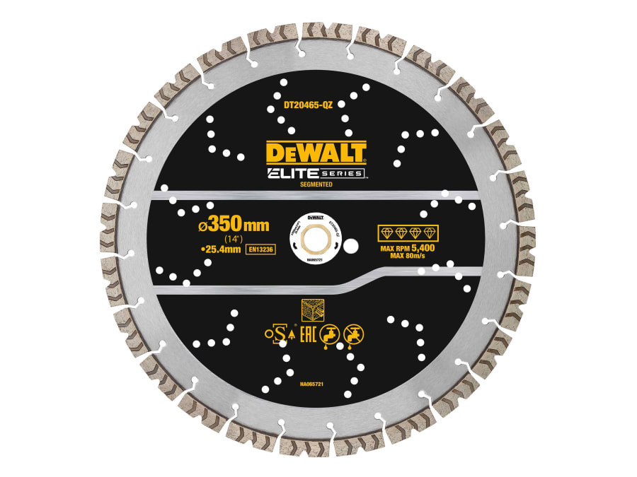 Dewalt Power Tools Dewalt DT20465QZ 350 x 25.4mm Diamond Rebar Cutting Disc
