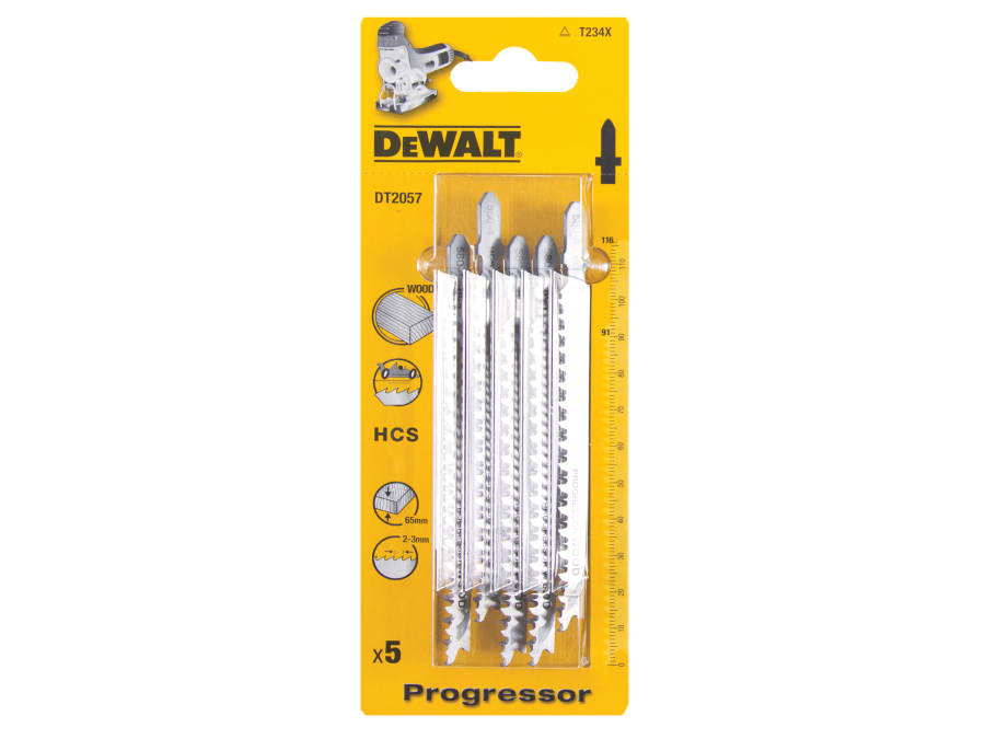 Dewalt Power Tools Dewalt DT2057QZ Jigsaw Blades with Progressor Tooth Pack of 5