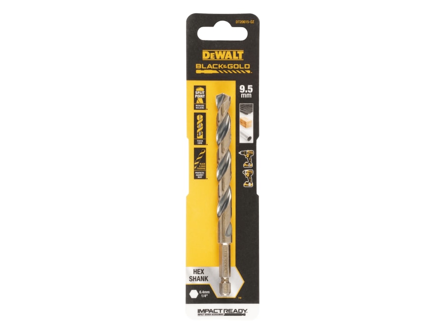 Dewalt Power Tools Dewalt DT20615QZ Hex HSS-G Drill Bit 9.5mm