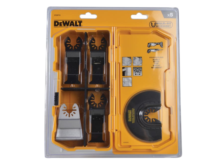 Dewalt Power Tools Dewalt DT20715QZ Multi-Tool Accessory Blade Set 5 Piece