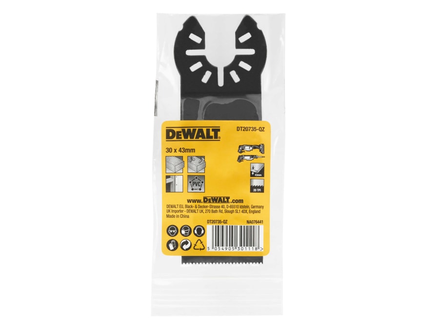 Dewalt Power Tools Dewalt DT20735QZ Wood & Nails Multi-tool Blade 30 x 43mm