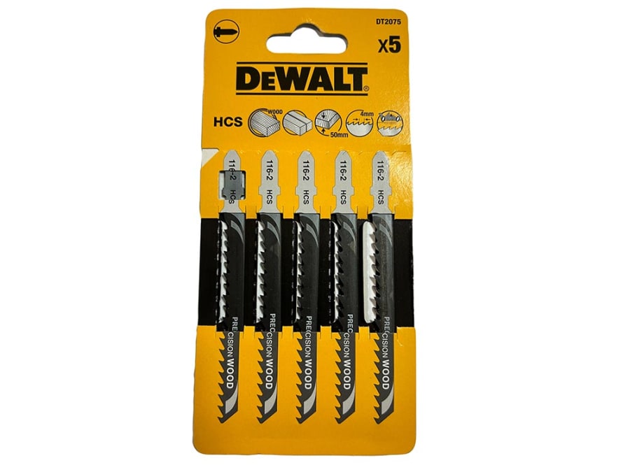 Dewalt Power Tools Dewalt DT2075QZ HCS Jigsaw Blades with 5 × T144DP