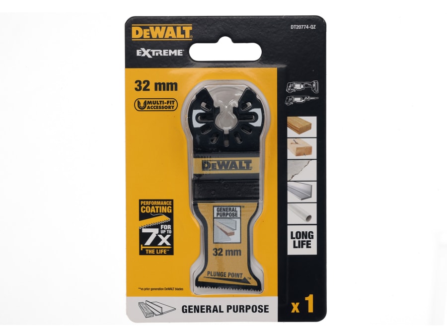 Dewalt Power Tools Dewalt DT20774QZ 32mm Bi-Metal Plunge Point Multitool Blade