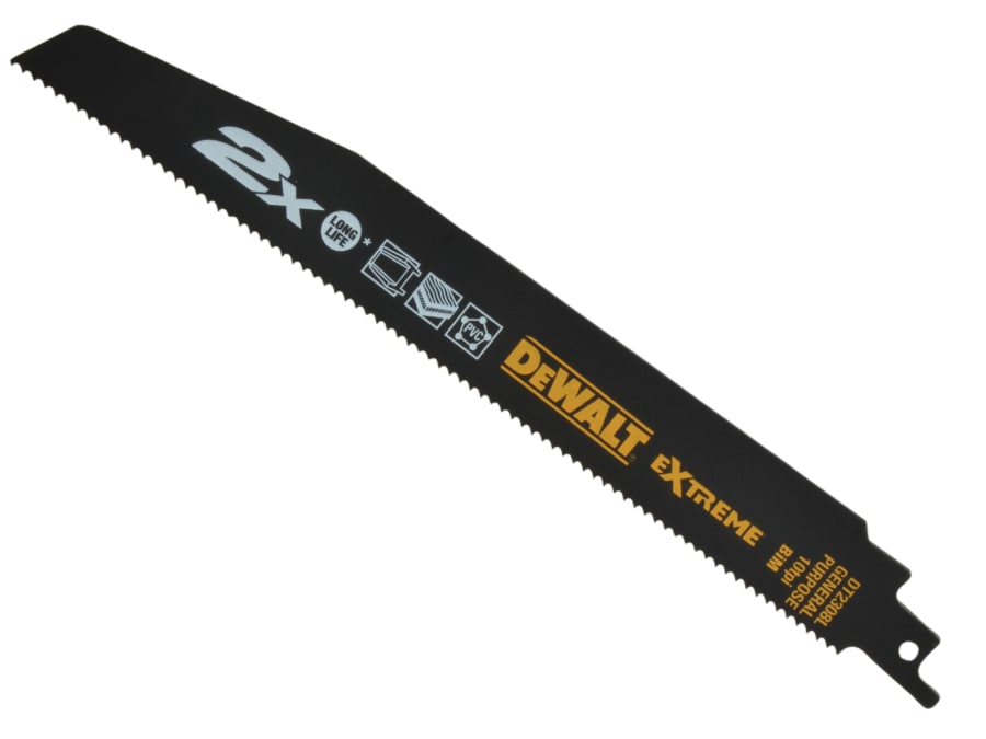 Dewalt Power Tools Dewalt DT2308LQZ 228mm 10 TPI Reciprocating Blade with 5 Pack
