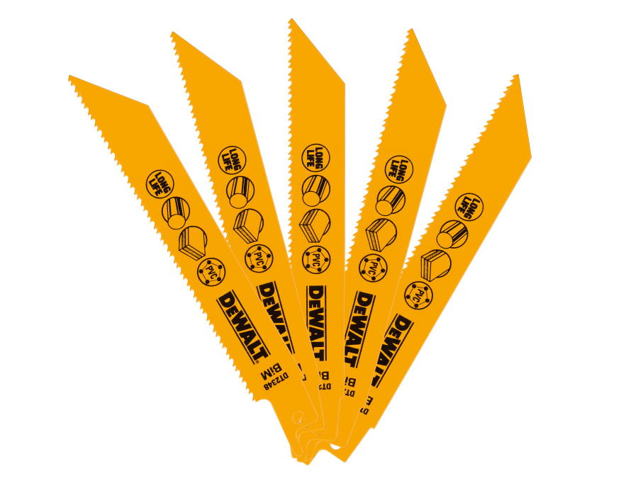 Dewalt Power Tools Dewalt DT2348QZ Bi-Metal Reciprocating Blade 152mm