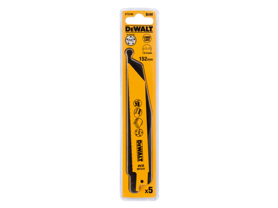 Dewalt Power Tools Dewalt DT2348QZ Bi-Metal Reciprocating Blade 152mm