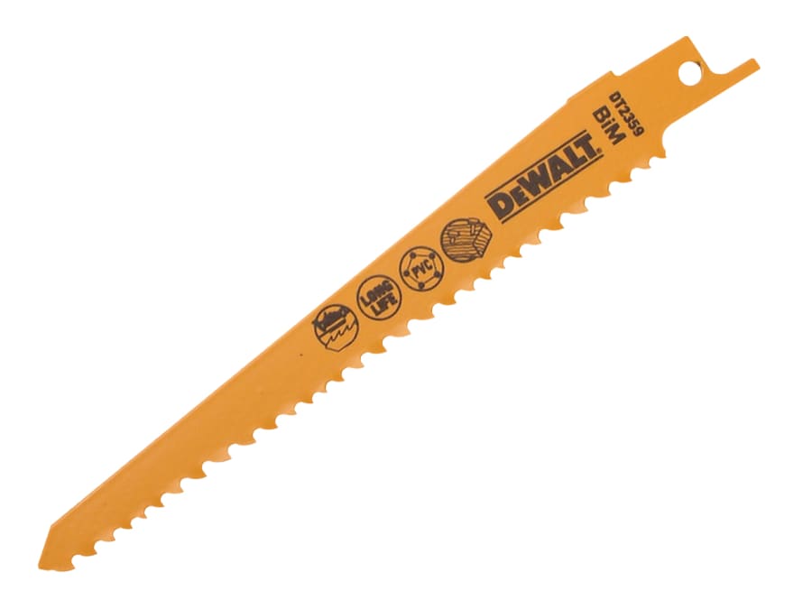 Dewalt Power Tools Dewalt DT2359QZ Bi-Metal Reciprocating Blade 152mm with Nails