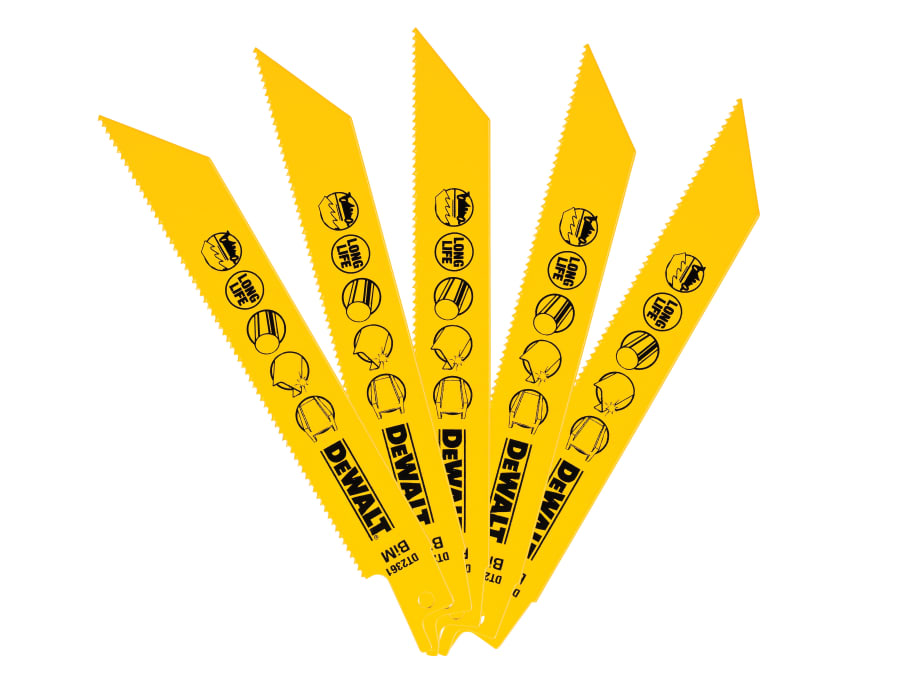 Dewalt Power Tools Dewalt DT2361QZ Bi-Metal Reciprocating Blade 152mm x 14 TPI