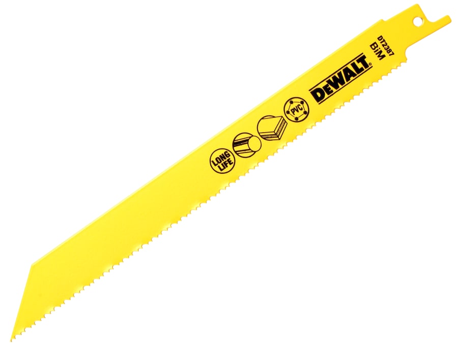 Dewalt Power Tools Dewalt DT2387QZ Bi-Metal Reciprocating Blade 203mm with 5 Pack