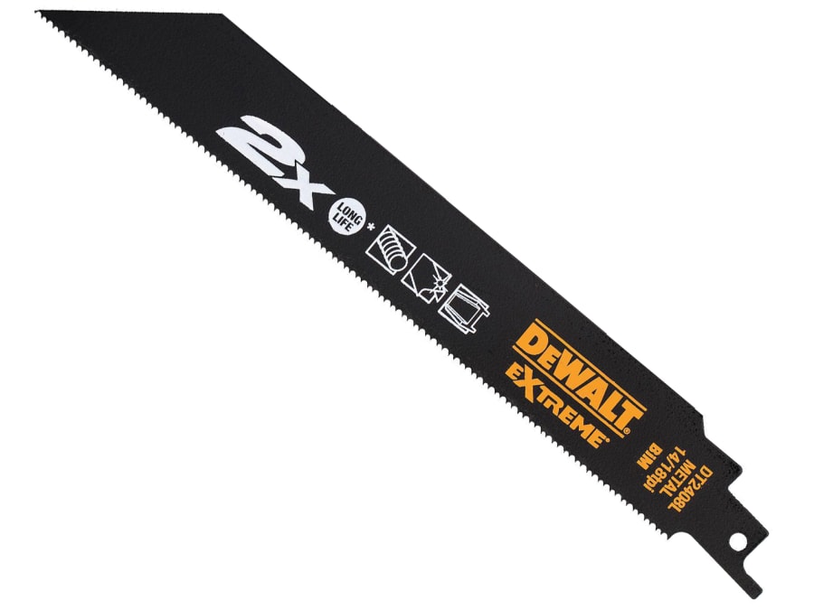 Dewalt Power Tools Dewalt DT2408LQZ 203mm x 14/18 TPI Metal Reciprocating Blade (Pack 5)