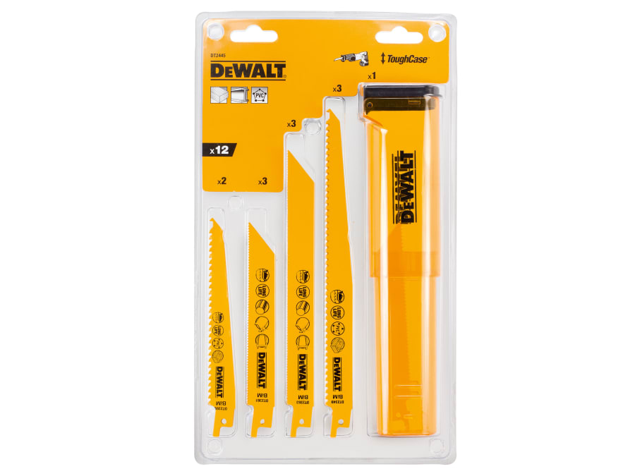Dewalt Power Tools Dewalt DT2445QZ 12 Piece Reciprocating Saw Blade Set