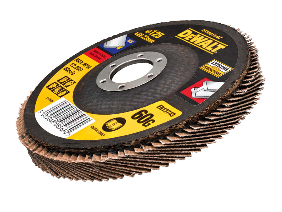 Dewalt Power Tools Dewalt DT30612QZ 125mm x 22.2mm x 60G Extreme Metal Flap Disc