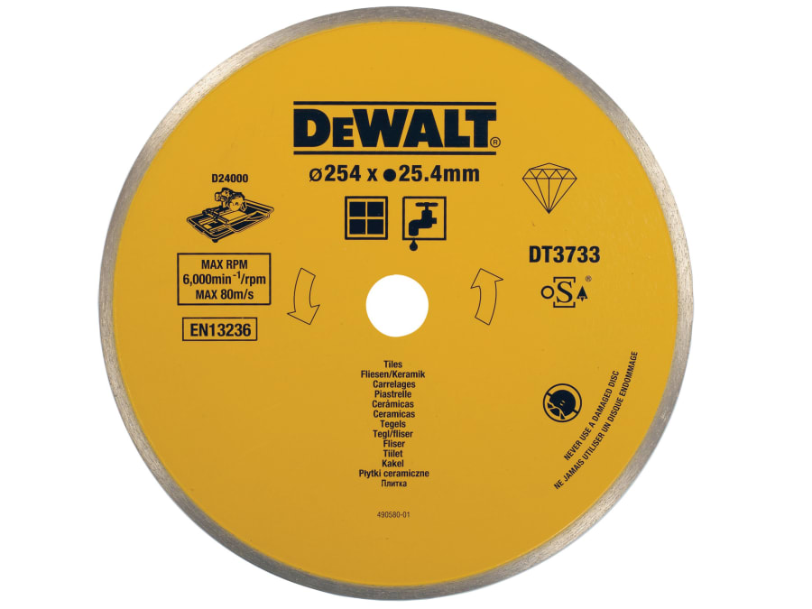 Dewalt Power Tools Dewalt DT3733XJ 254mm Ceramic Diamond Tile Blade