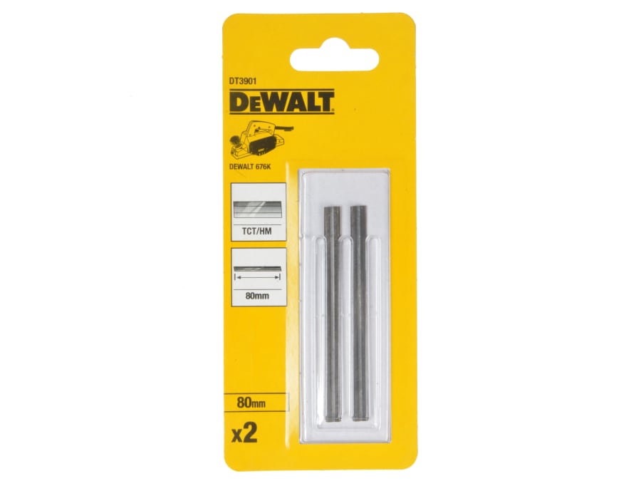 Dewalt Power Tools Dewalt DT3901QZ 80mm TCT Reversible Planer Blades (Pack 2)