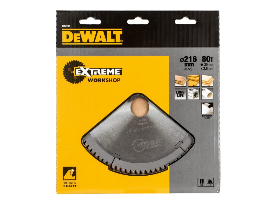 Dewalt Power Tools Dewalt DT4286QZ 216mm x 30mm 80T Circular Saw Blade