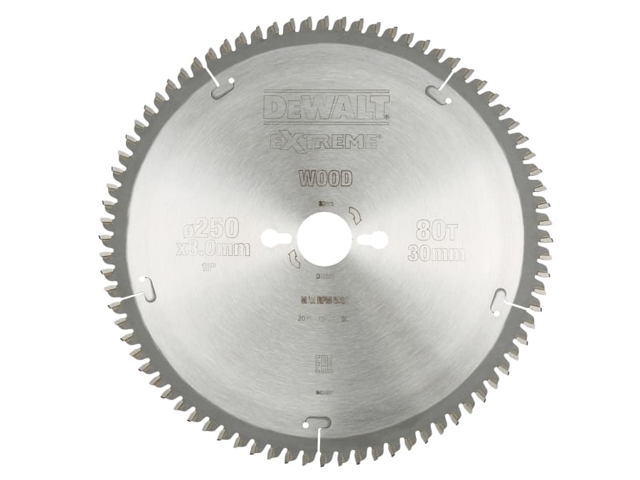 Dewalt Power Tools Dewalt DT4287QZ 250mm x 30mm x 80T TCG/Neg Circular Saw Blade