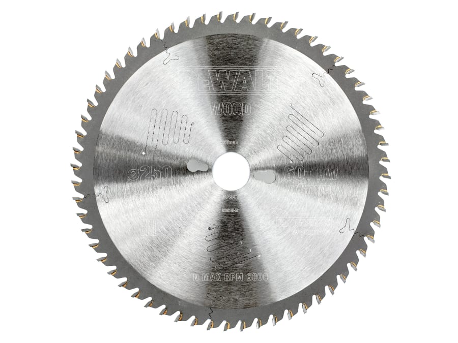 Dewalt Power Tools Dewalt DT4351QZ 250 x 30mm x 60T Circular Saw Blade