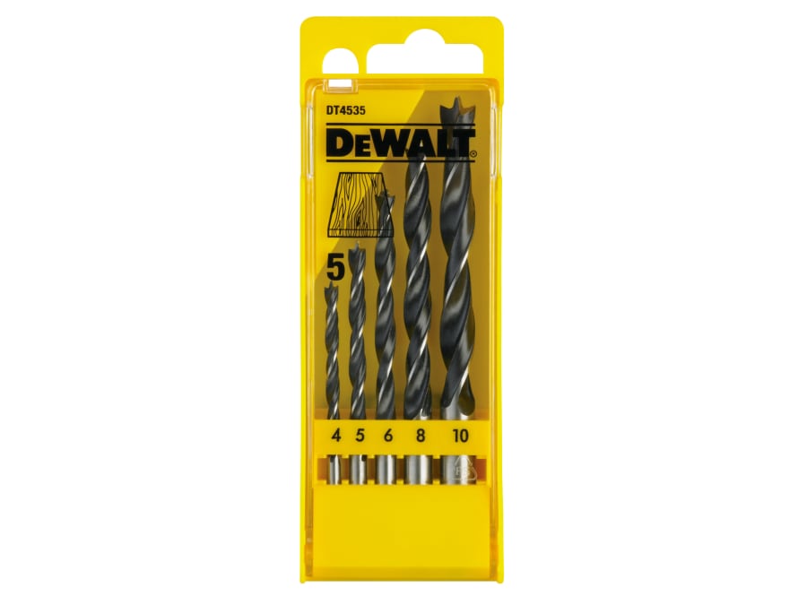Dewalt Power Tools Dewalt DT4535QZ Brad Point Drill Bit Set 5 Piece