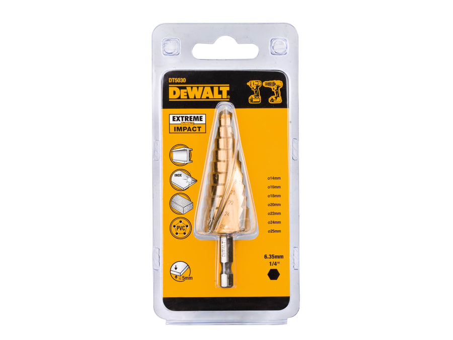 Dewalt Power Tools Dewalt DT5030QZ 14-25mm Step Drill Bit