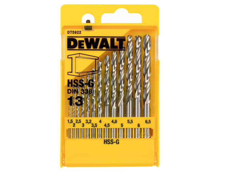 Dewalt Power Tools Dewalt DT5922QZ HSS-G Drill Bit Set 13 Piece