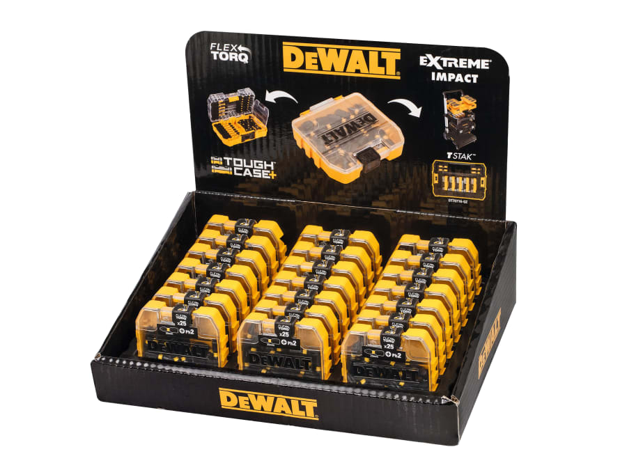 Dewalt DT70555TQZ PH2 × 25mm Impact Torsion Screwdriver Bits 25 Piece