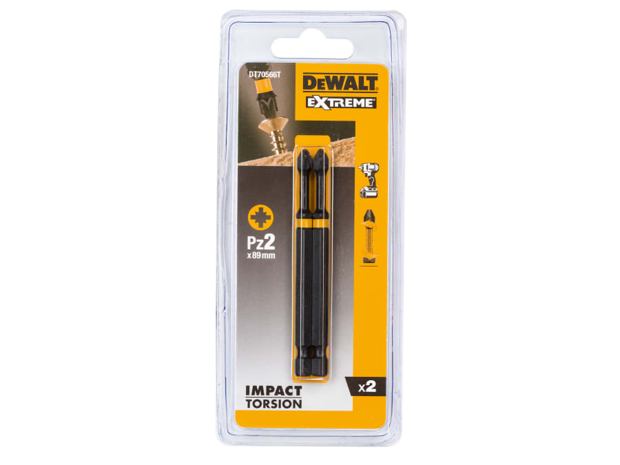 Dewalt Power Tools Dewalt DT70566TQZ Extreme Impact Torsion Bits PZ2 x 85mm Pack 2