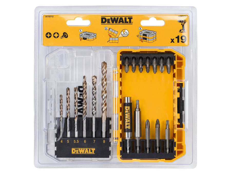 Dewalt Power Tools Dewalt DT70712QZ Extreme Masonry Drill Drive Set 19 Piece