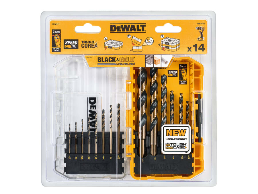 Dewalt DT70727QZ 14 Piece HSS Drill Bit Set