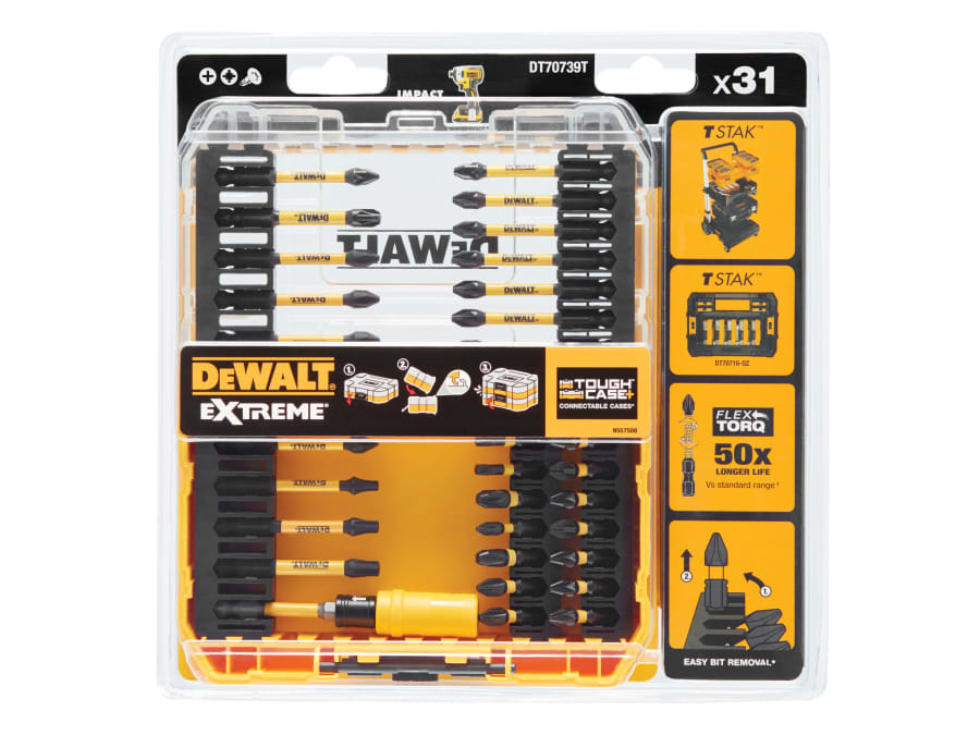 Dewalt Power Tools Dewalt DT70739TQZ 31 Piece FlexTorq Screwdriving Set
