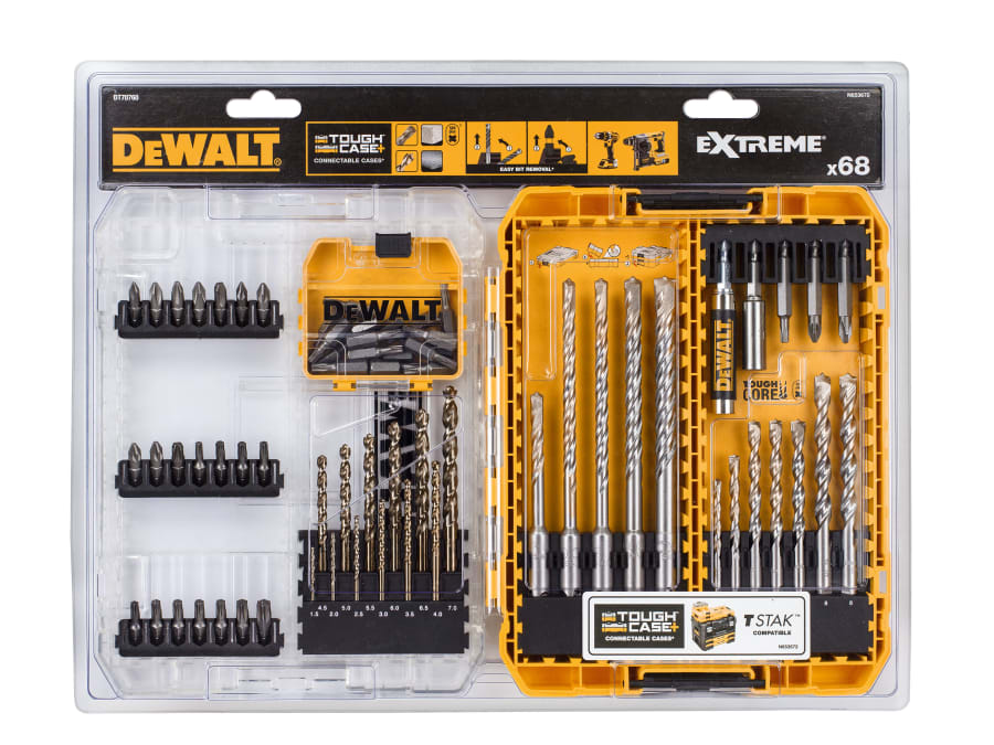 Dewalt Power Tools Dewalt DT70760QZ 68 Piece Mixed Drill & Bit Set