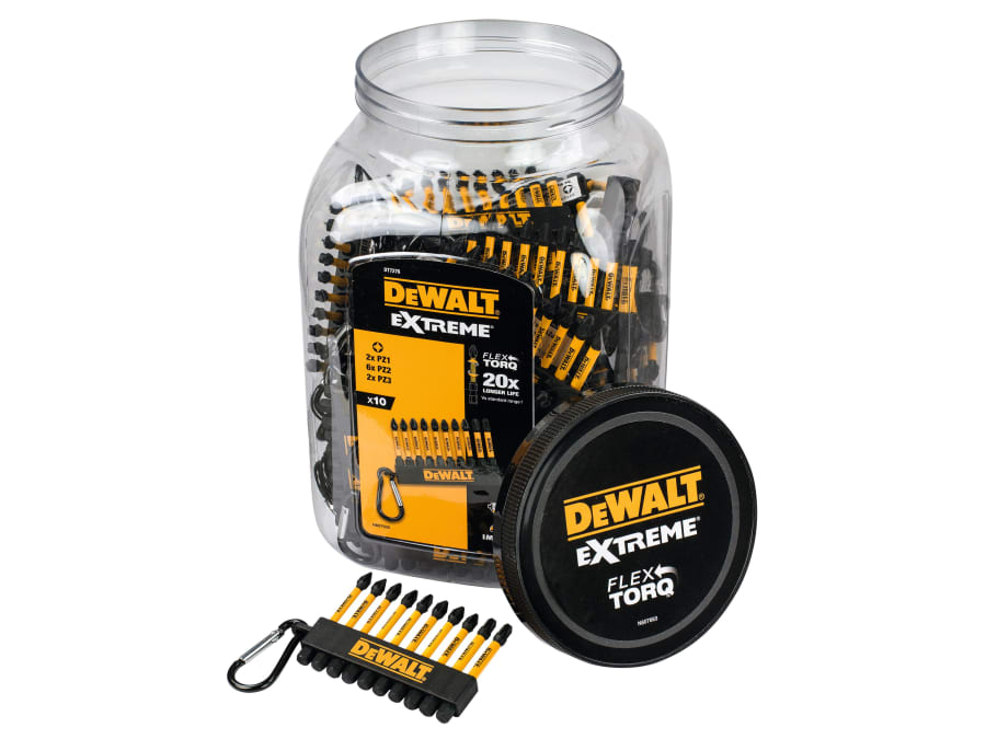 Dewalt DT7276QZ 57mm Pozidriv Screwdriver Bit Set 10 Piece