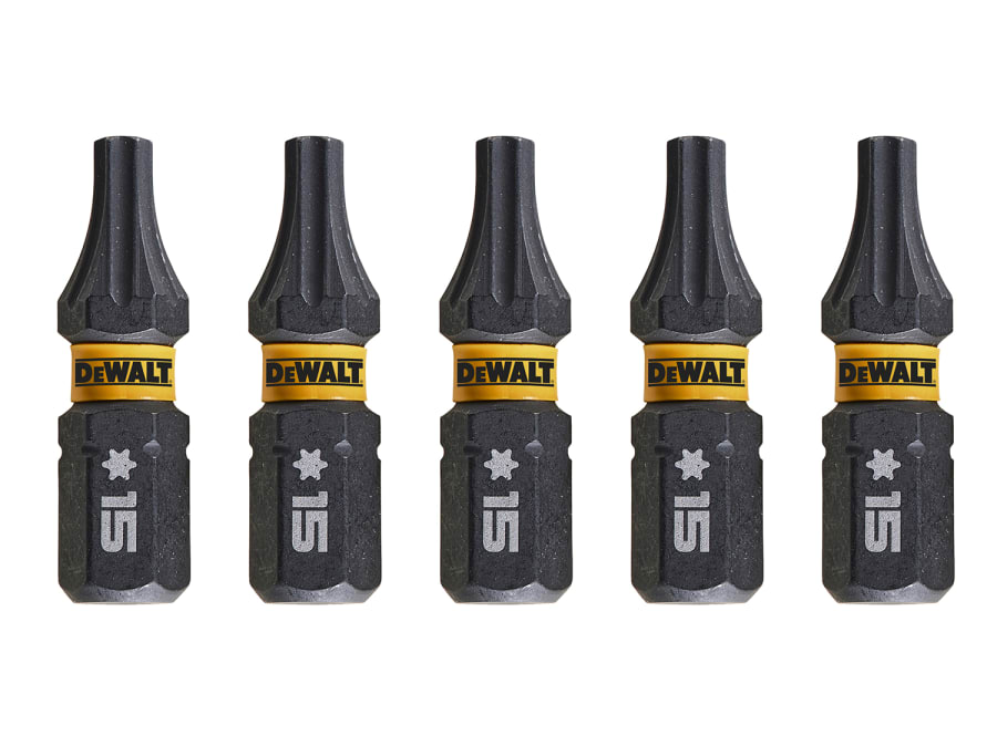 Dewalt Power Tools Dewalt DT7380TQZ Extreme FlexTORQ T15 x 25mm Bits (Pack 5)