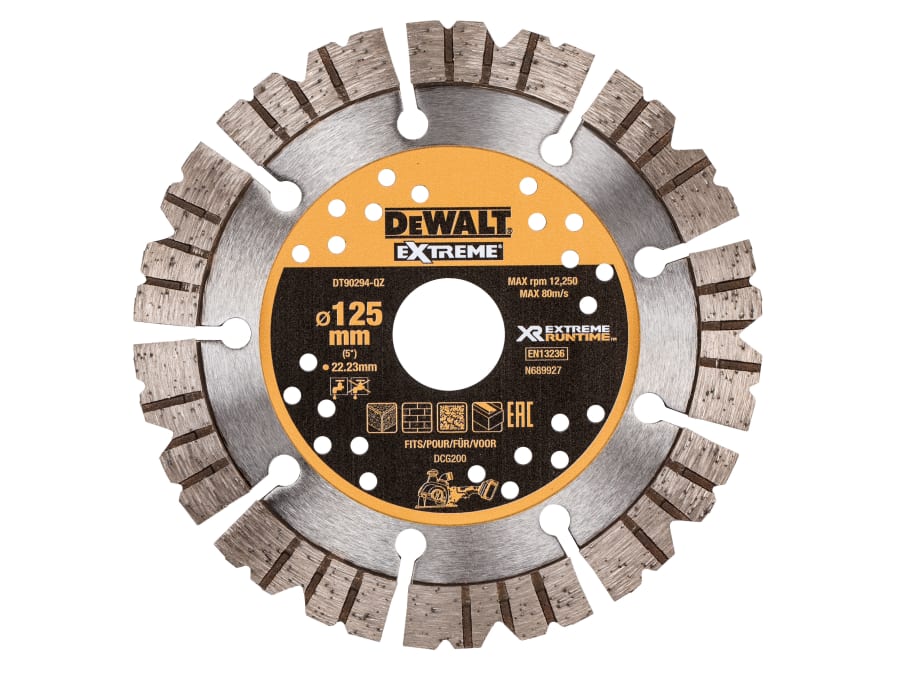 Dewalt Power Tools Dewalt DT90294QZ 125 x 22.23mm Extreme Diamond Cutting Blade