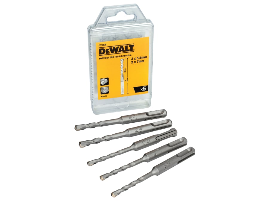 Dewalt Power Tools Dewalt DT9398QZ SDS Plus Drill Bit Set 5 Piece