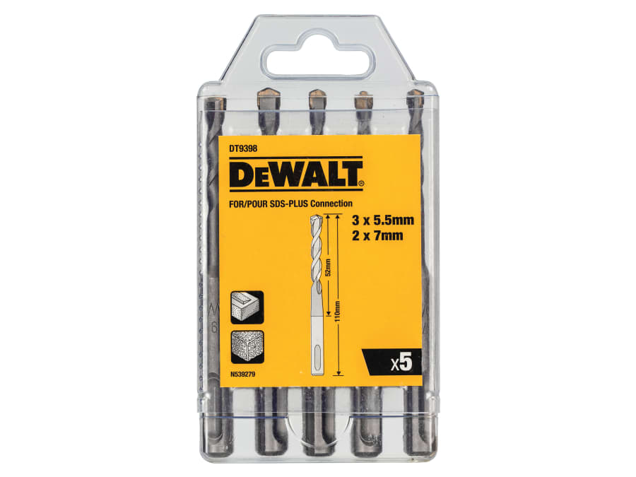 Dewalt Power Tools Dewalt DT9398QZ SDS Plus Drill Bit Set 5 Piece