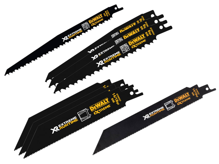 Dewalt Power Tools Dewalt DT99551QZ XR Reciprocating Saw Blade Set 8 Piece