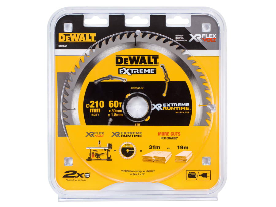Dewalt Power Tools Dewalt DT99567QZ 210mm x 30mm x 60T Table Saw Blade